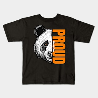 Majestic Proud Panda - Unique Wildlife Inspired Print Kids T-Shirt